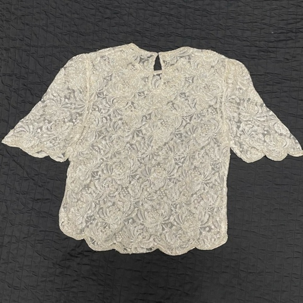 Vintage Scala Beaded Sequins Top